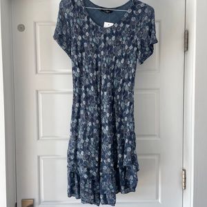 NWT Denim Blues Gauze Dress Small